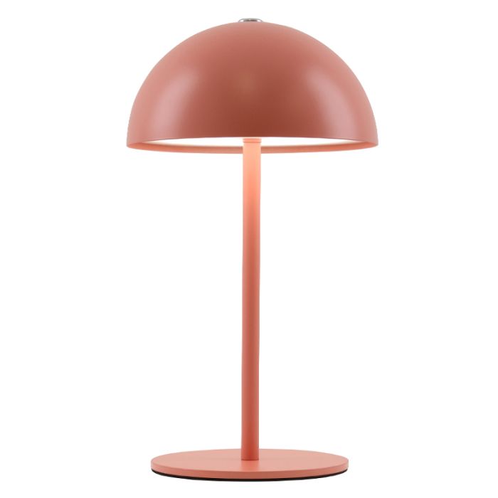 Retro tafellamp terracotta, Douwe, 4W, dim to warm LED, met touchdimmer