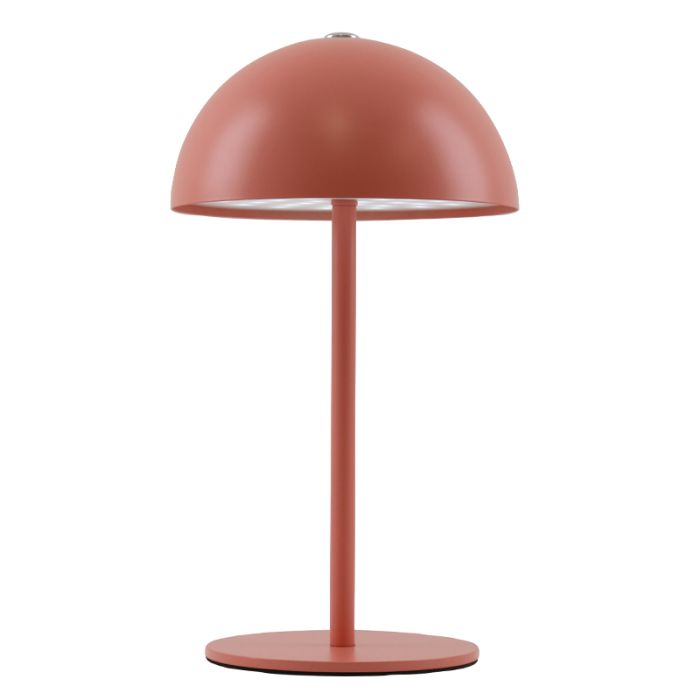 Retro tafellamp terracotta, Douwe, 4W, dim to warm LED, met touchdimmer