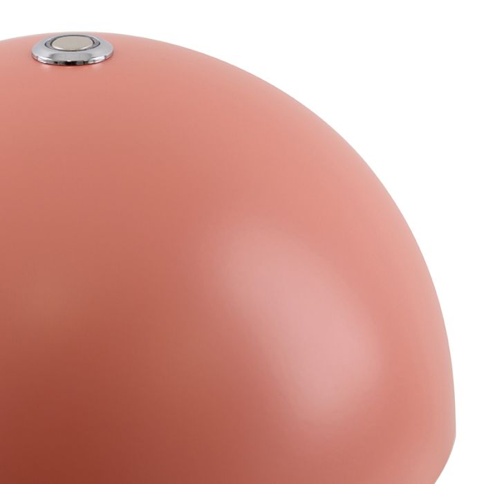 Retro tafellamp terracotta, Douwe, 4W, dim to warm LED, met touchdimmer