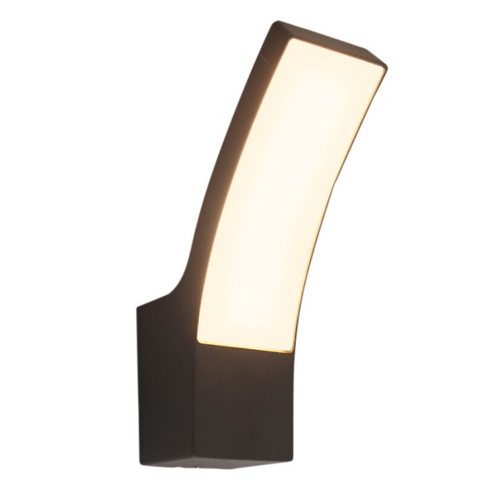 Moderne buitenlamp zwart, Manel, 12W, 3000K LED, IP44