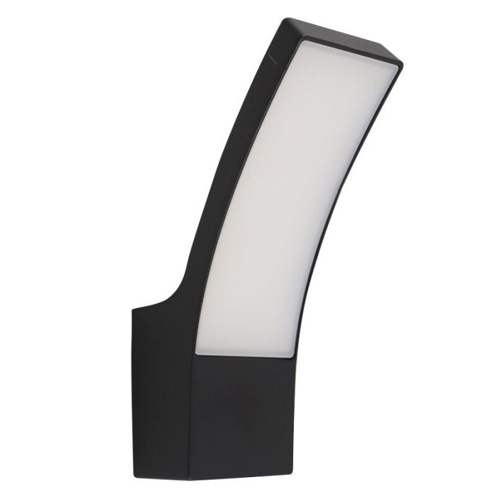 Moderne buitenlamp zwart, Manel, 12W, 3000K LED, IP44