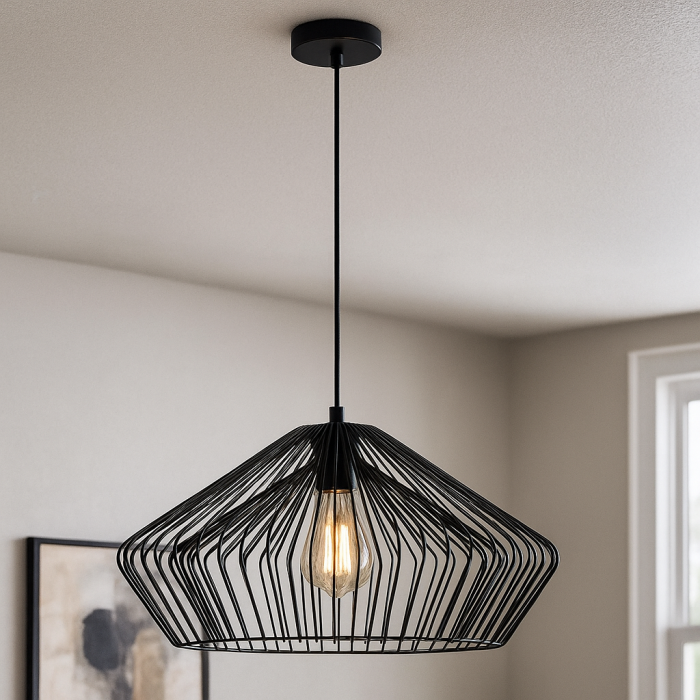 Industriële hanglamp zwart, Matti