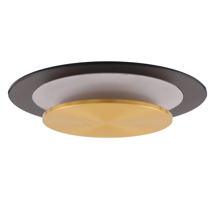 Moderne inbouwspot zwart, Tony