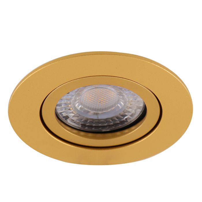 Metalen inbouwspot messing, Scott