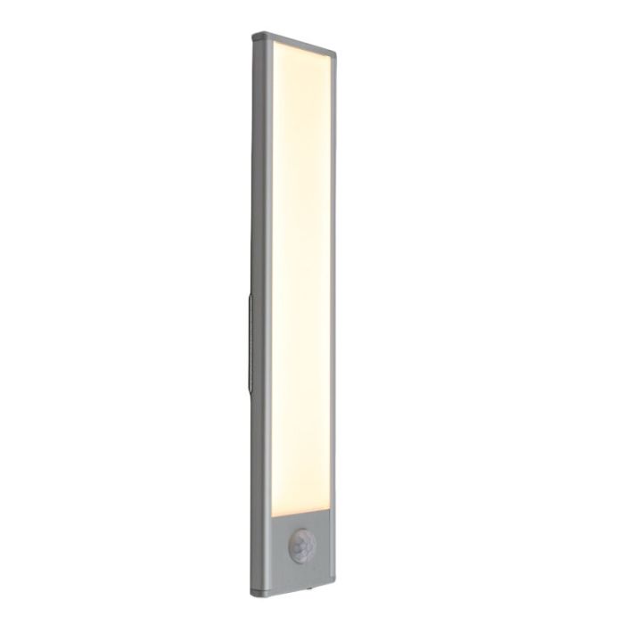 Zilveren kastlamp Ilana, kunststof, 1W, 3000K LED
