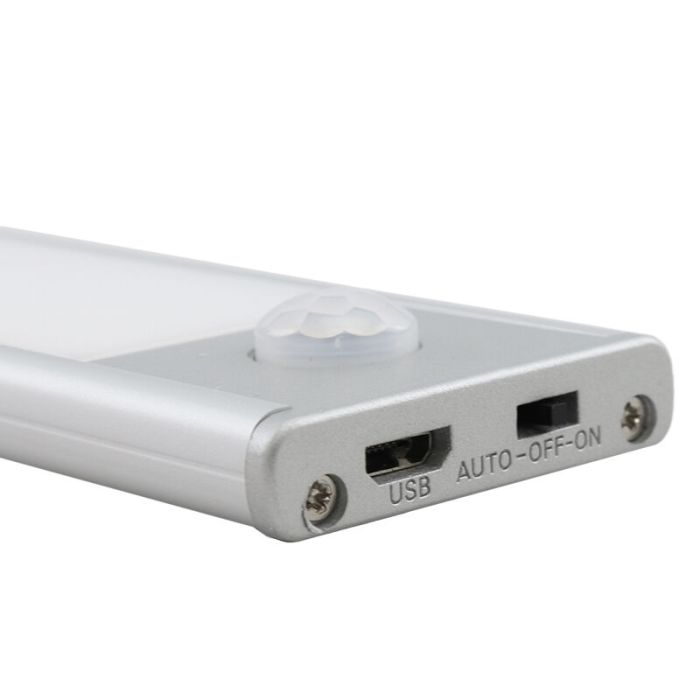 Zilveren kastlamp Ilana, kunststof, 1W, 3000K LED