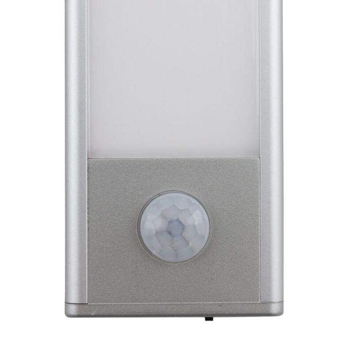 Zilveren kastlamp Ilana, kunststof, 1W, 3000K LED