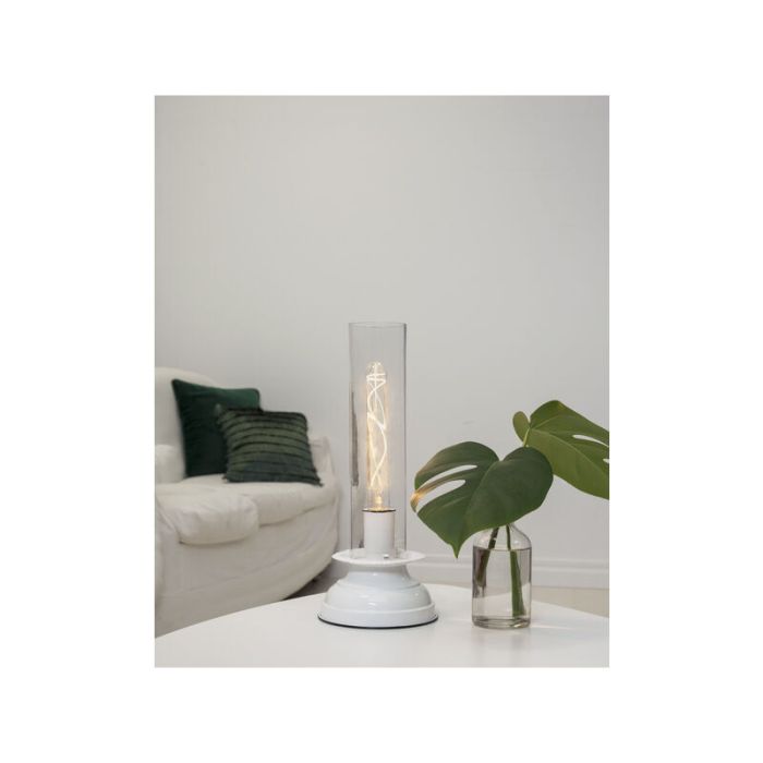 Dimbare E27 buislamp, 22,5cm hoog, 3,4W extra sfeervol wit