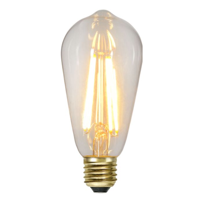 3 staps dimbare filament E27 ST64 Edison, 6,5w extra sfeervol wit (2100k)