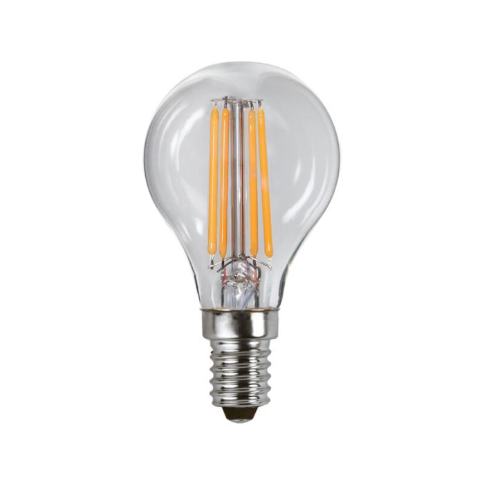 3 staps dimbare E14 kogellamp, 4w warm wit (3000k)