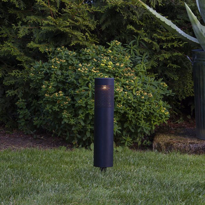 Aluminium solar prikspots zwart, Adela, 0,064W, 3000K LED, IP44