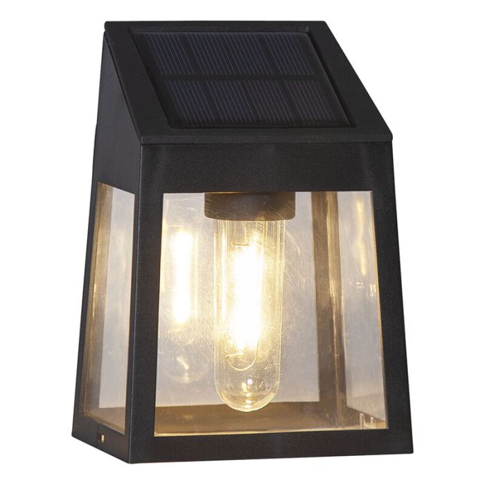 2-pak moderne zonne-energie lampen Amro, zwart