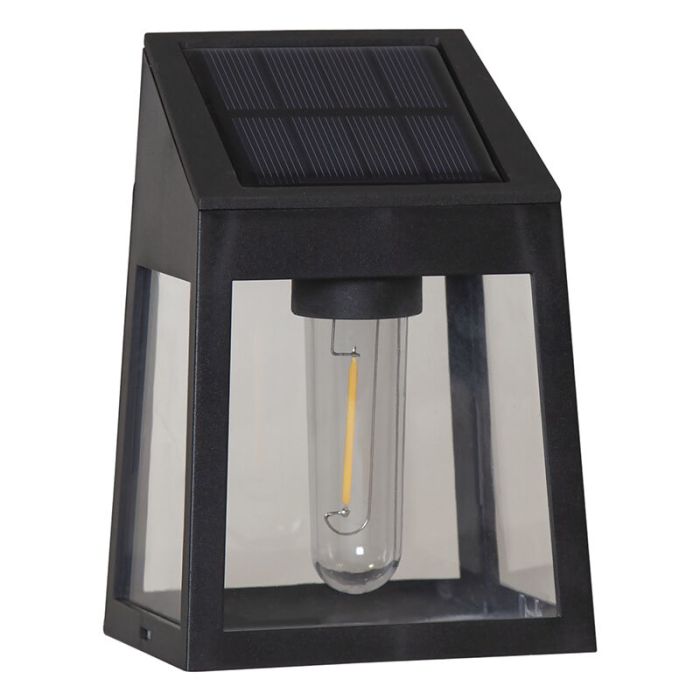 2-pak moderne zonne-energie lampen Amro, zwart