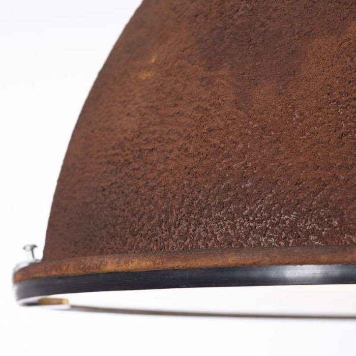 Industriële hanglamp roestkleurig, Alexi