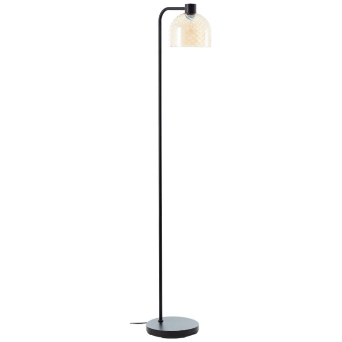 Retro vloerlamp amber, Ubah, met schakelaar