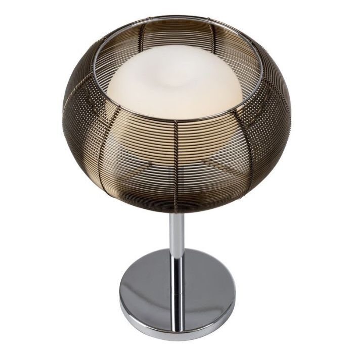 Moderne tafellamp brons, Amela, met schakelaar