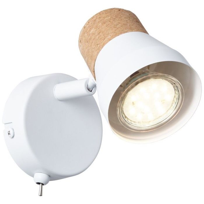 Moderne wandlamp Charlotte, Mat Wit