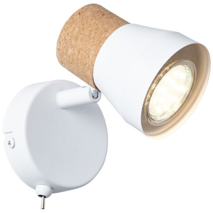 Moderne wandlamp Charlotte, Mat Wit