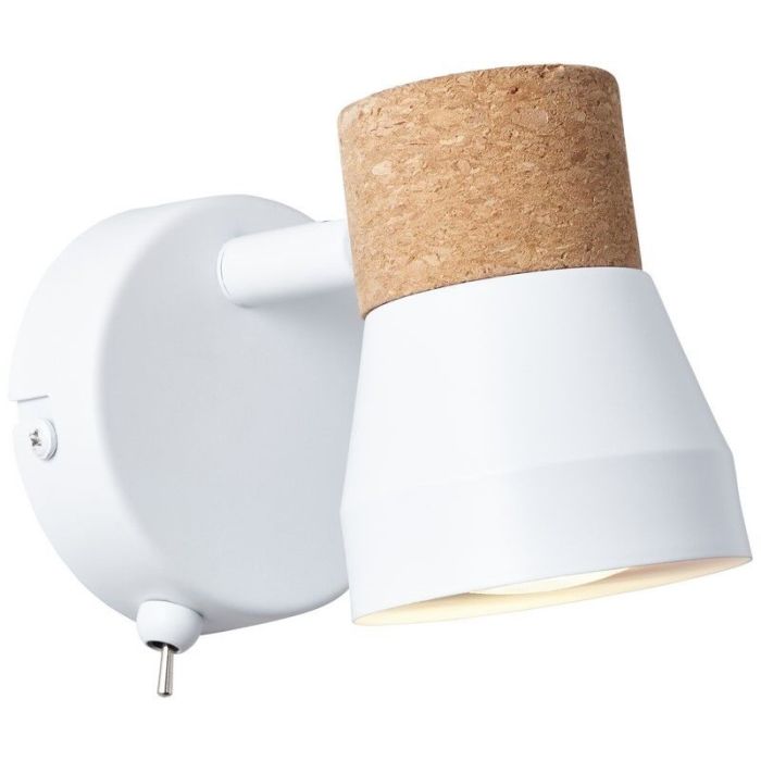 Moderne wandlamp Charlotte, Mat Wit