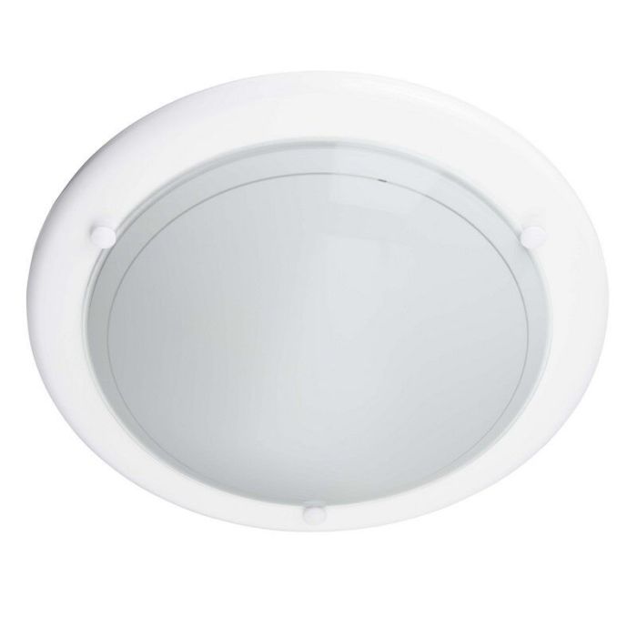 Glazen plafondlamp wit, Angely