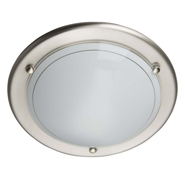 Glazen plafondlamp chroom, Angely