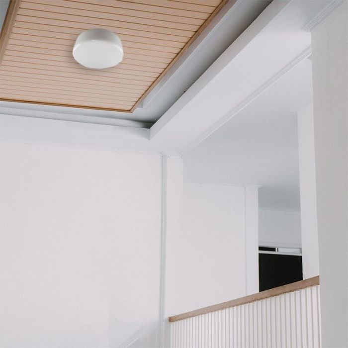 Wit glazen plafondlamp Tren