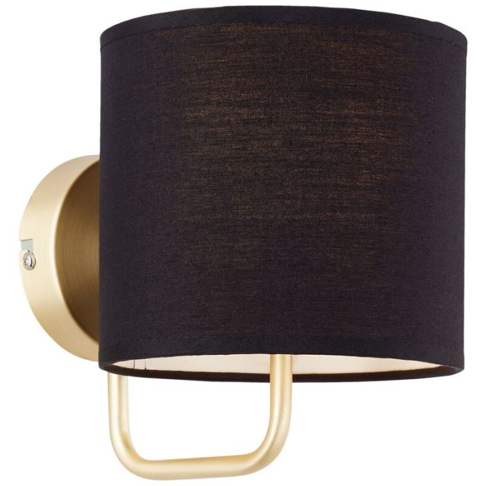 Moderne wandlamp zwart, Merinde