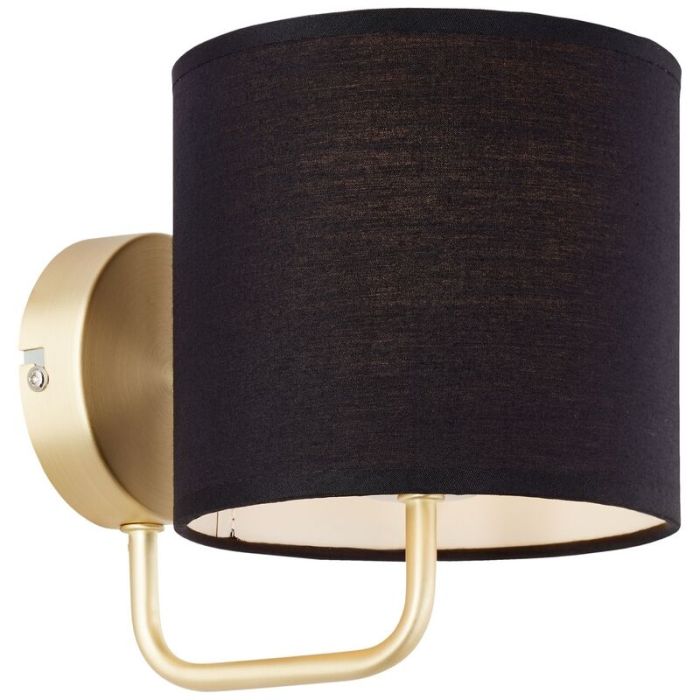 Moderne wandlamp zwart, Merinde