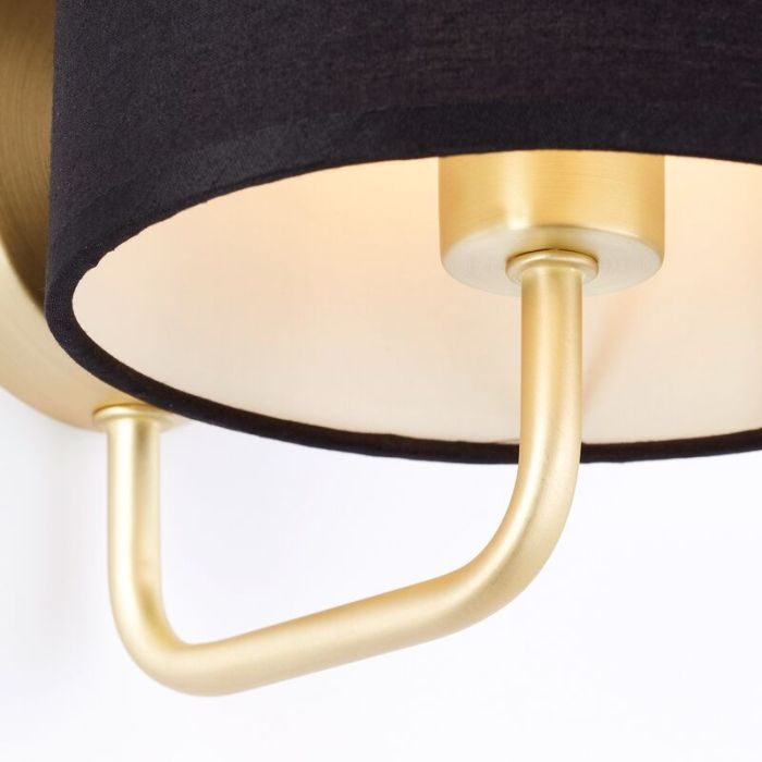 Moderne wandlamp zwart, Merinde