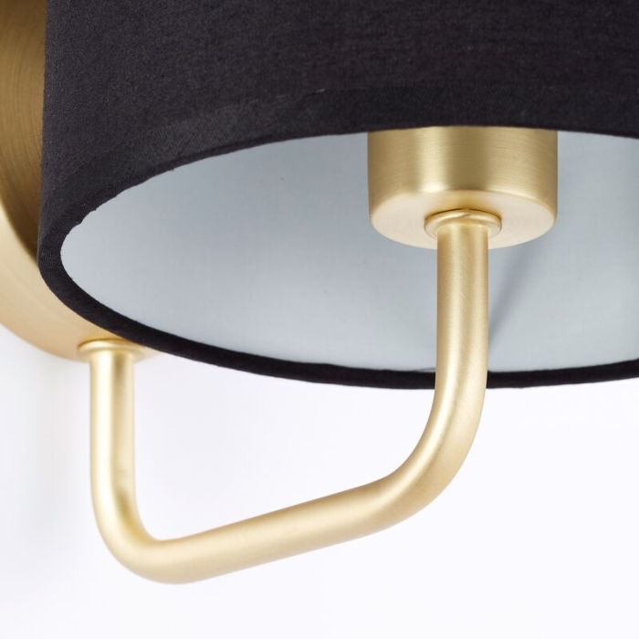 Moderne wandlamp zwart, Merinde