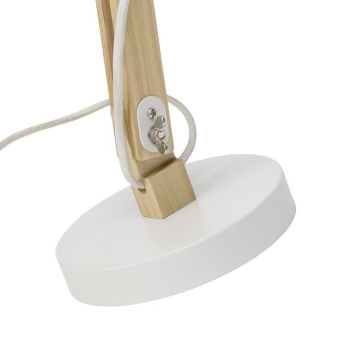 Moderne bureaulamp wit, Allegra, met schakelaar