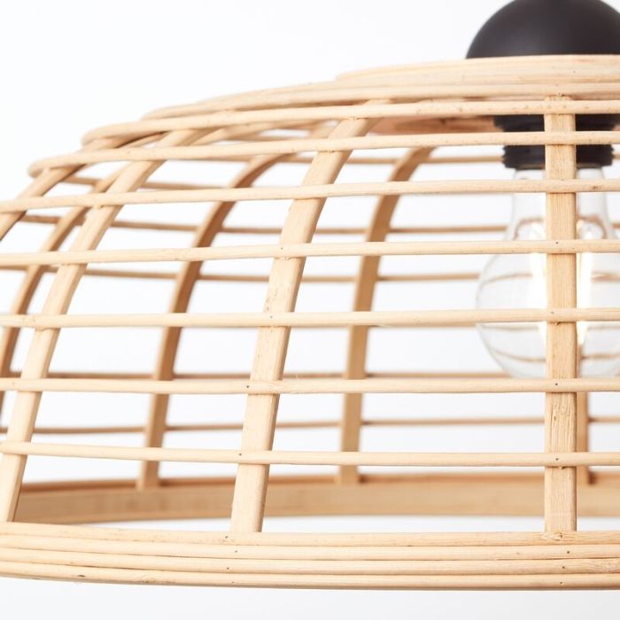 Landelijke hanglamp Deacon, Hout