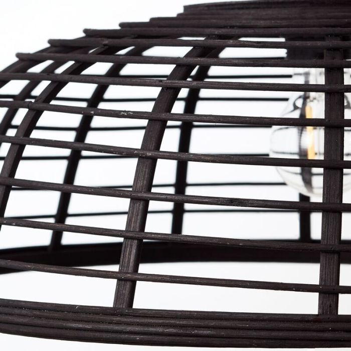 Landelijke hanglamp Deacon, Hout