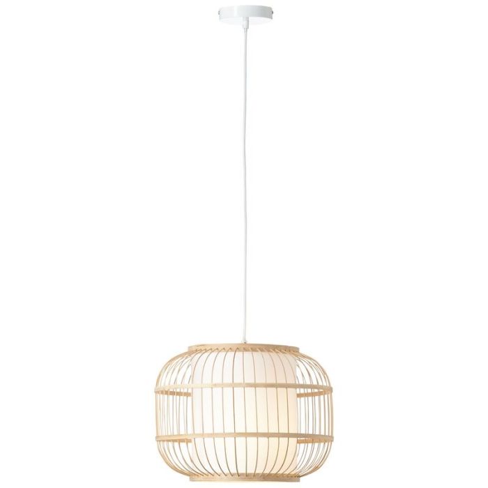 Landelijke hanglamp hout, Hans