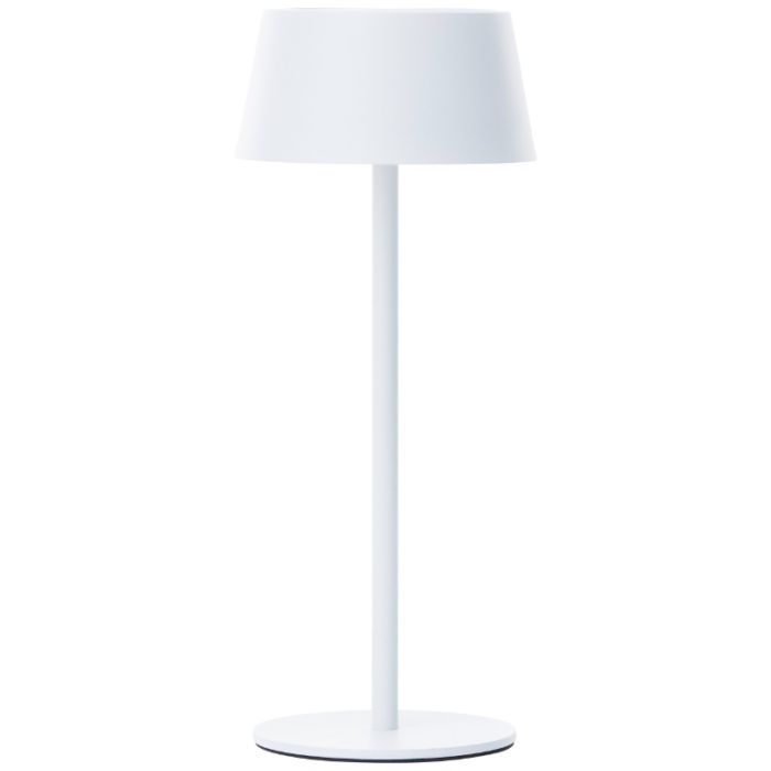 Moderne buiten wandlamp op zonne-energie wit, Soumaya, 4W, 3000K LED, IP44, 3-staps dimbaar