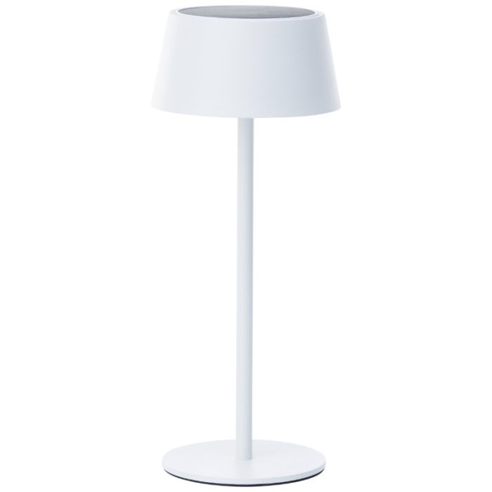 Moderne buiten wandlamp op zonne-energie wit, Soumaya, 4W, 3000K LED, IP44, 3-staps dimbaar