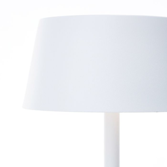 Moderne buiten wandlamp op zonne-energie wit, Soumaya, 4W, 3000K LED, IP44, 3-staps dimbaar