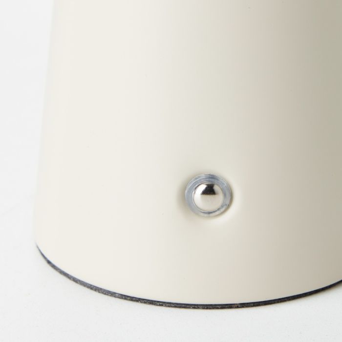 Moderne oplaadbare buiten tafellamp beige, Stig, 3W, 3000K LED, IP44, 3-staps dimbaar
