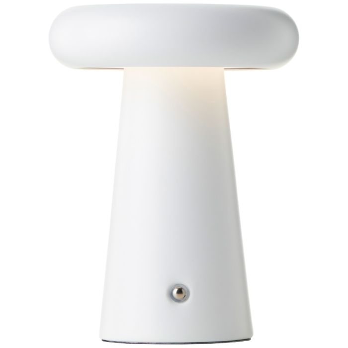 Moderne oplaadbare buiten tafellamp wit, Stig, 3W, 3000K LED, IP44, 3-staps dimbaar