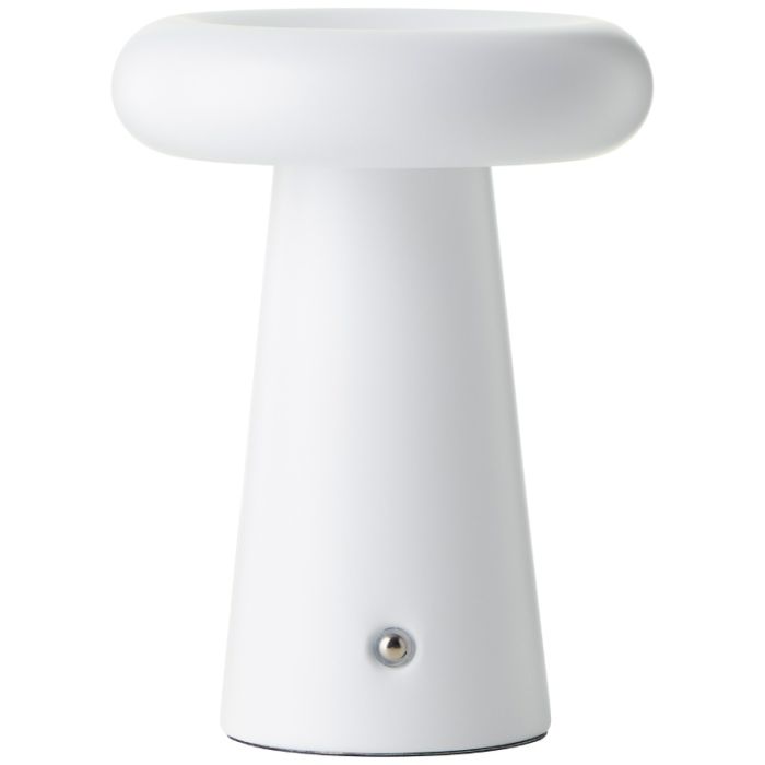 Moderne oplaadbare buiten tafellamp wit, Stig, 3W, 3000K LED, IP44, 3-staps dimbaar