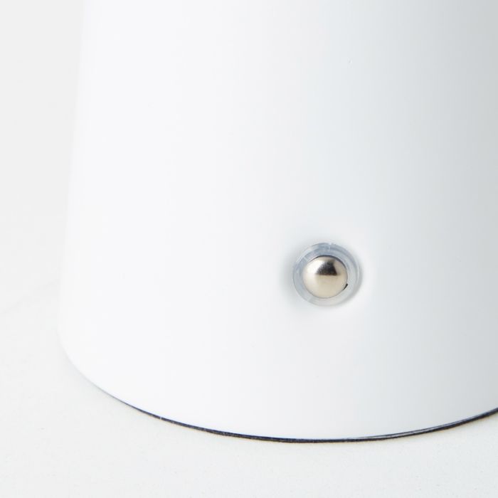 Moderne oplaadbare buiten tafellamp wit, Stig, 3W, 3000K LED, IP44, 3-staps dimbaar