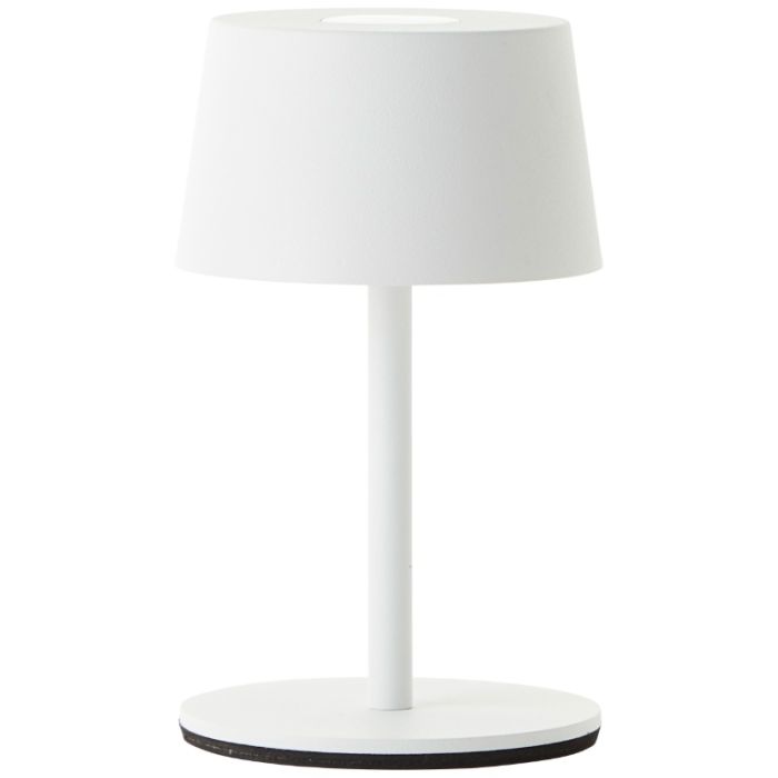Moderne buiten tafellamp wit, Petter, 2W, 3000K LED, IP44, 3-staps dimbaar