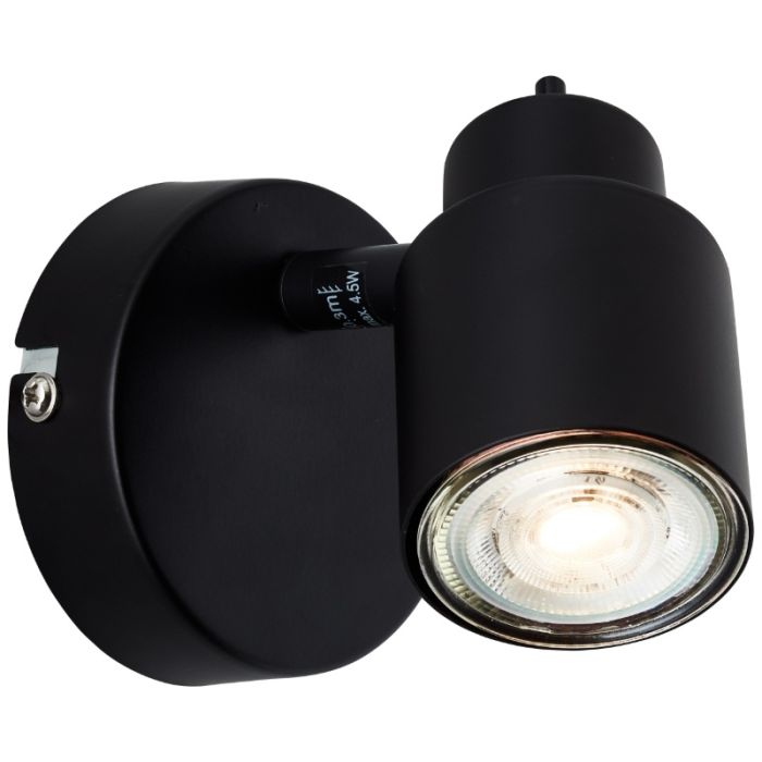 Moderne wandspot zwart, Fenne