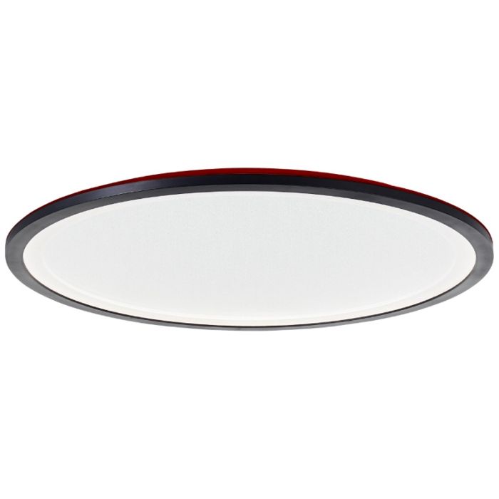Moderne LED paneel plafondlamp zwart, Yamal, 36W, warm tot koud wit verstelbare LED, met afstandsbediening