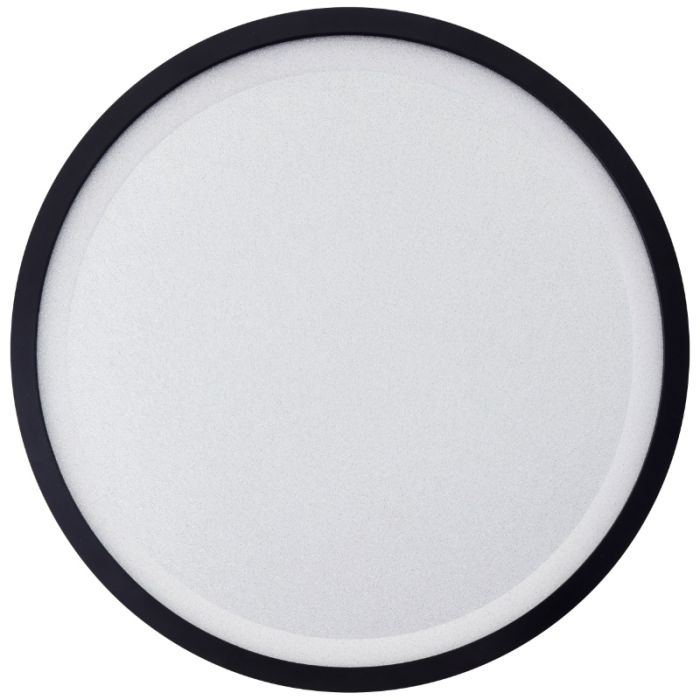 Moderne LED paneel plafondlamp zwart, Yamal, 36W, warm tot koud wit verstelbare LED, met afstandsbediening