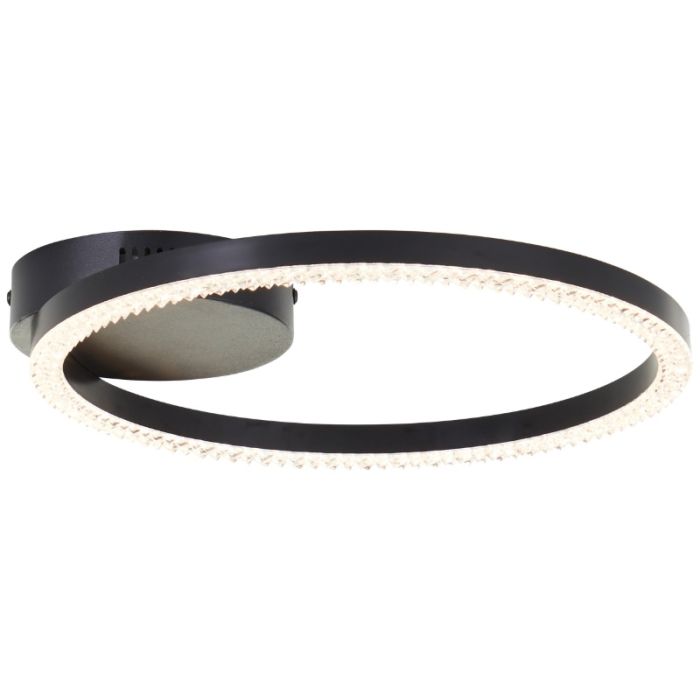 Design plafondlamp zwart, Maladon, 14W, 3000K LED