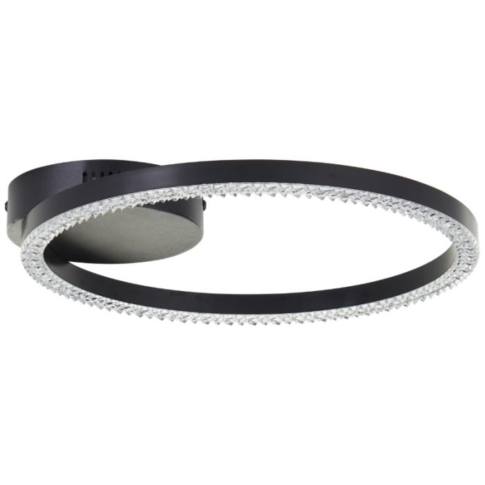 Design plafondlamp zwart, Maladon, 14W, 3000K LED
