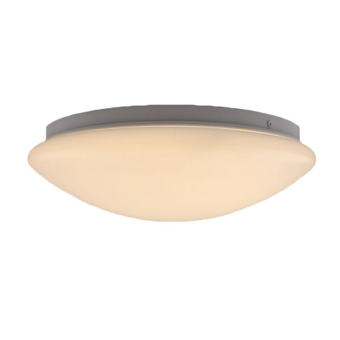 Kunststof plafondlamp met sensor wit, Djalissa, 12W, 3000K LED, IP44