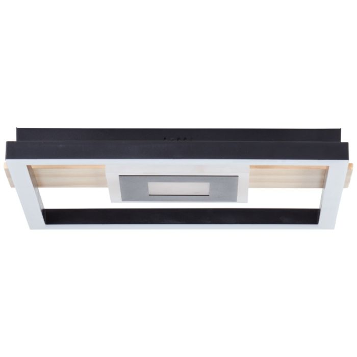 Design plafondlamp zwart, Zakiya, 24W, 3000K LED