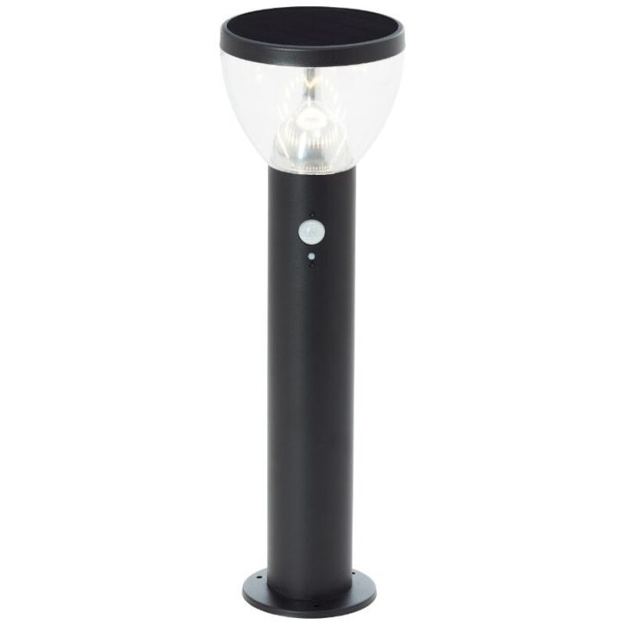 Moderne staande buitenlamp op zonne-energie zwart, Saar, 3W, 3000K LED, IP44